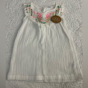 NWT‎ Egg New York Girls Danielle White Embroidered Dress 3T